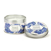 Michel Design Works Indigo Cotton Travel Candle