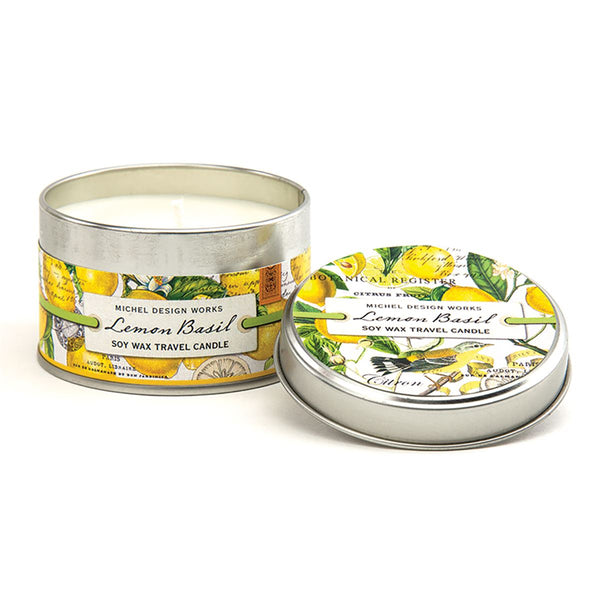 Michel Design Works Lemon Basil Travel Candle