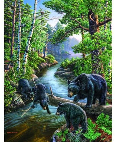 SunsOut Bear Pause 500 Piece Jigsaw Puzzle