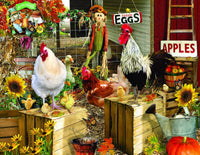 SunsOut Chickens on The Farm 1000+ Piece Jigsaw Puzzle