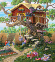 SunsOut Girl's Clubhouse 300 Piece Jigsaw Puzzle