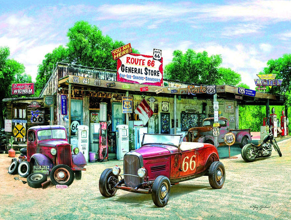 SunsOut Rte. 66 General Store 300 Piece Jigsaw Puzzle