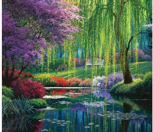 SunsOut Willow Pond 300 Piece Jigsaw Puzzle